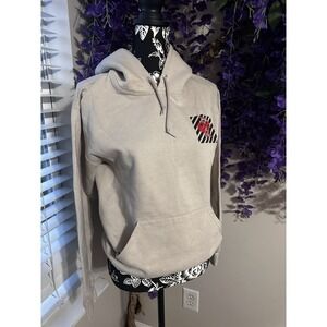 Artist Union Clothing Co. Beige Hoodie Men's Size Small Graphic Heart Logo
